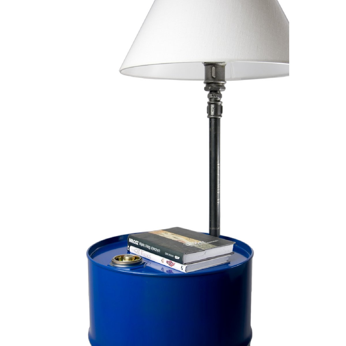 Gie El - Barrel Vloerlamp In Blauw - vloerlamp - gemonteerd