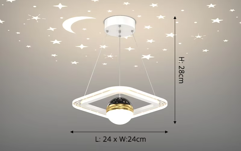 LunaNova LED Plafondlamp met Sterrenprojectie - hanglampen