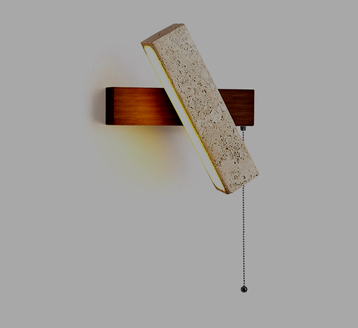 LumaSabi Japanse Wabi-Sabi Travertin Wandlamp - wandlamp