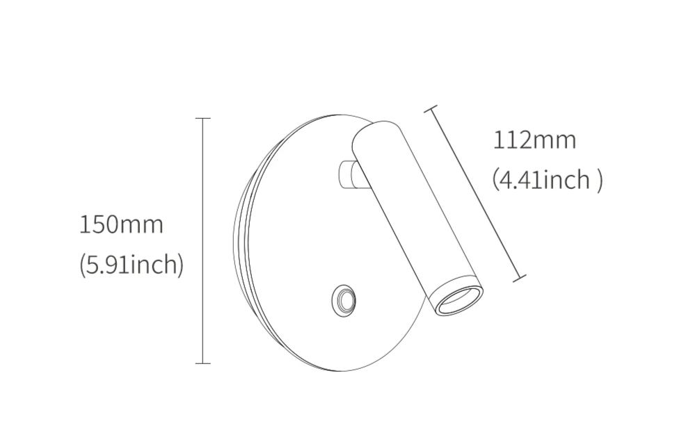Aisilan TouchGlow LED Wandlamp - wandlamp - close-up