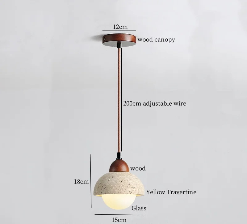 ZenAura Japanse Wabi-Sabi LED Hanglamp - hanglampen - close-up