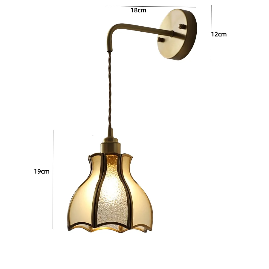 Aurora Copper Wall Light - wandlamp - sfeerbeeld