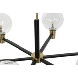 Alexandra Meti - METAL GLASS CEILING LAMP 83X83X128 BLACK BALLS