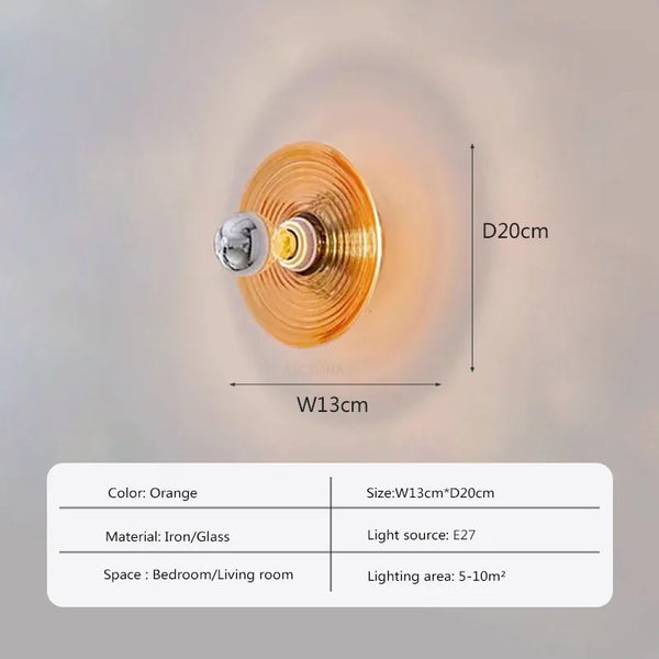 Vintage LED Glazen Wandarmatuur - wandlampen - in de kamer