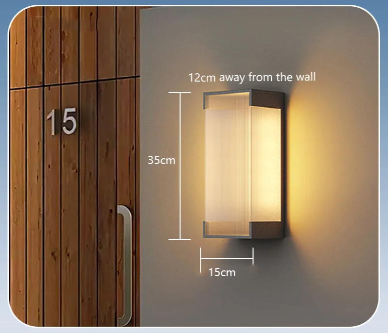 SolarSteel Wandlamp – Zonne-energie Buitenlamp in RVS - buitenverlichting - zijaanzicht