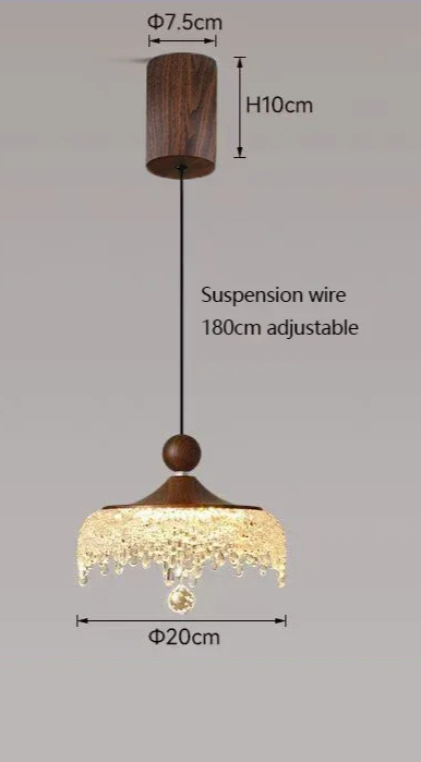WalnoDrop Waterdruppel Hanglamp - plafondlamp - detail