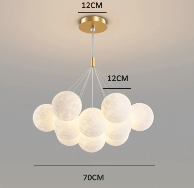 DreamGlow KidsChandelier – Moderne 3D-Print Kinderkamer Hanglamp - hanglampen