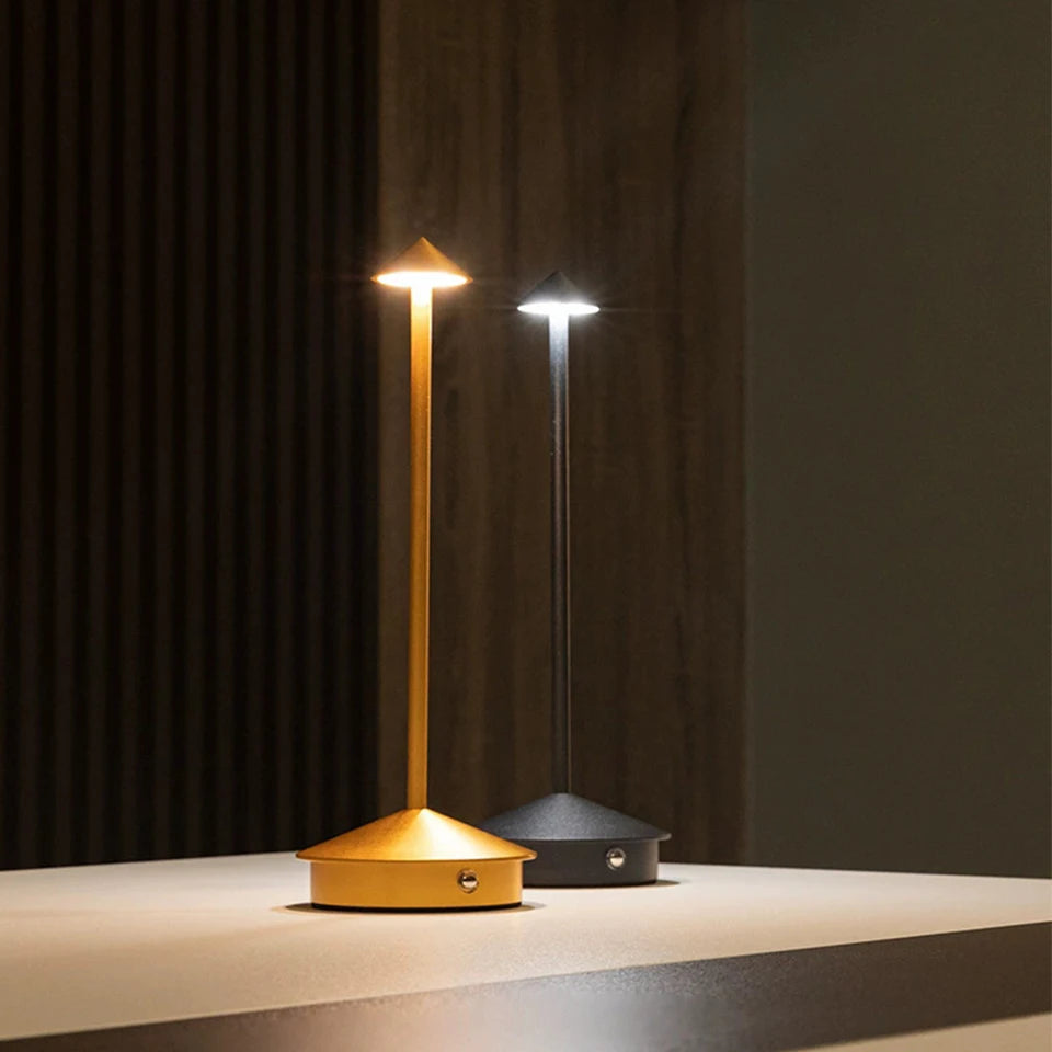 LumaTouch – Oplaadbare LED Tafellamp met Traploze Dimming - tafellampen - detail