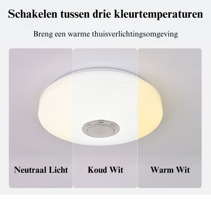 Plafondlamp Met Speaker - plafondlamp - close-up