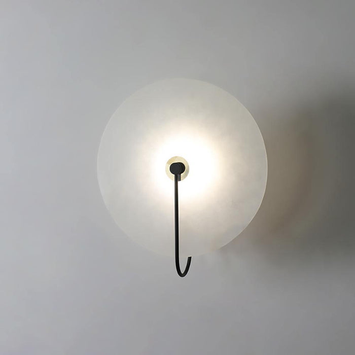 Rustgevende Alabaster LED Wandlamp - wandlampen - detail