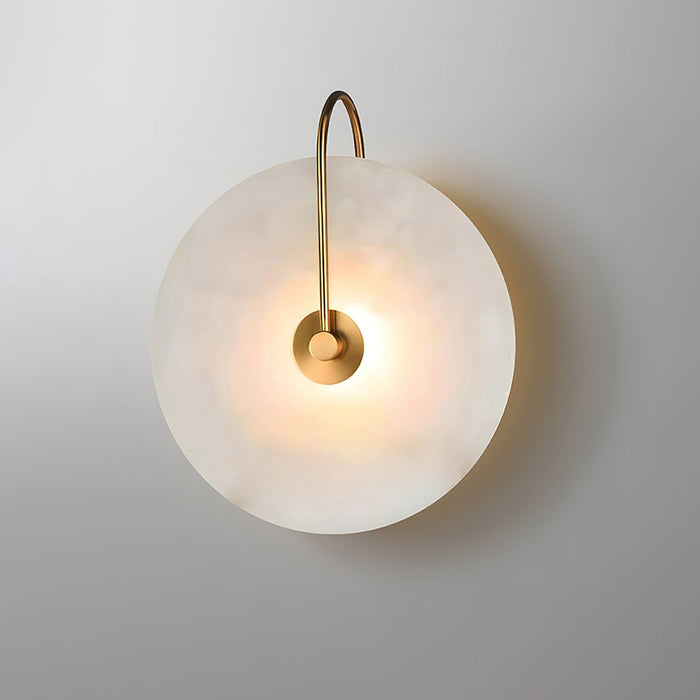 Rustgevende Alabaster LED Wandlamp - wandlampen - gemonteerd