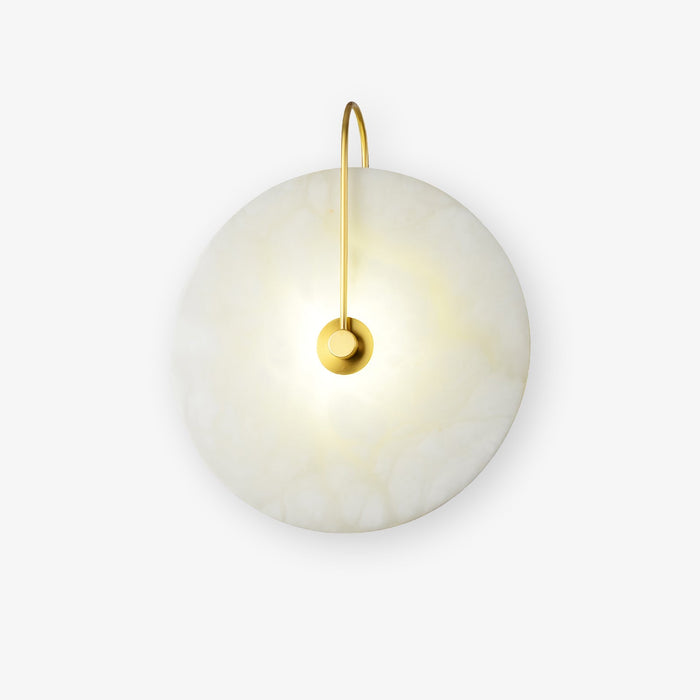 Rustgevende Alabaster LED Wandlamp - wandlampen - close-up