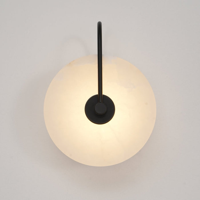 Rustgevende Alabaster LED Wandlamp - wandlampen - afmetingen