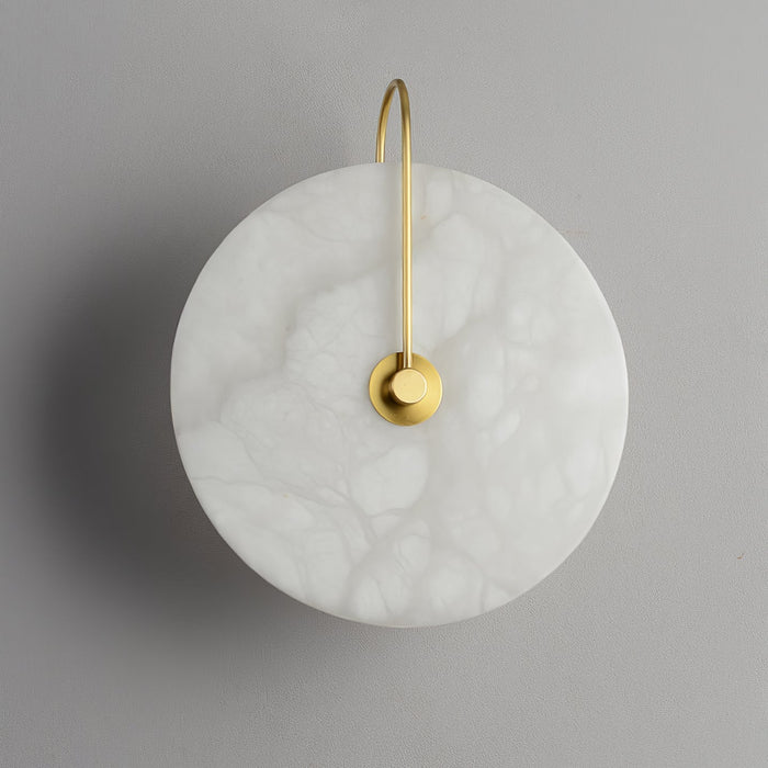 Rustgevende Alabaster LED Wandlamp - wandlampen - zijaanzicht