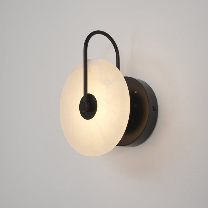 Rustgevende Alabaster LED Wandlamp - wandlampen - gemonteerd
