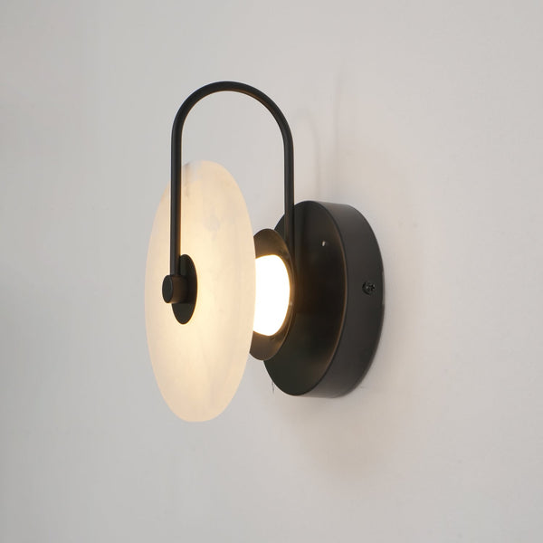 Albaster Steen Led Wandlamp - wandlampen - sfeerbeeld