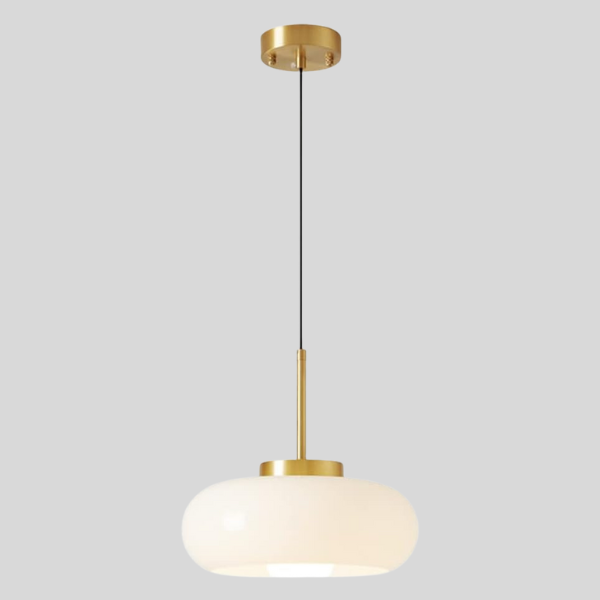 Modern Chandelier Made of Copper and Glass