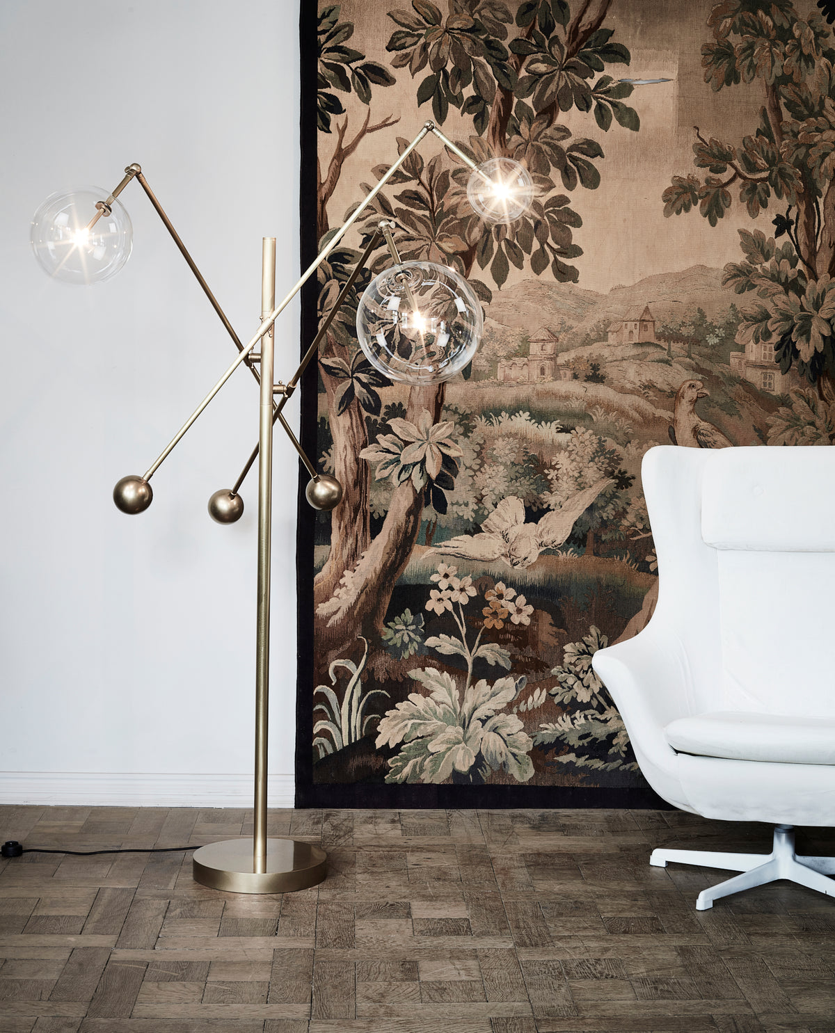 Schwung Lighting - Milan 3Arms - vloerlamp - afmetingen