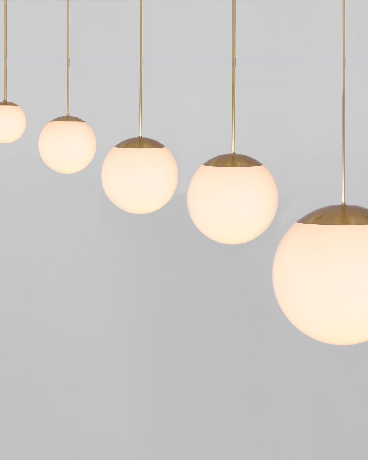 Schwung Lighting - Glass Globe Opal FI 600 - hanglampen - afmetingen