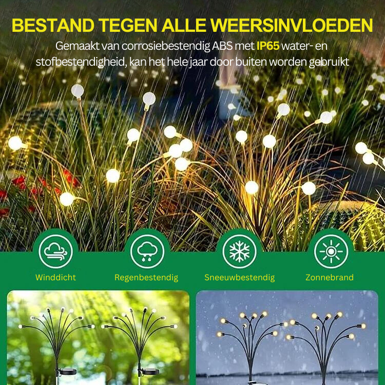 2024 Solar LED-Vlinderlampje - buitenverlichting - zijaanzicht