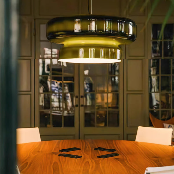Luxe Bohemia Hanglamp Van Geblazen Glas - hanglampen
