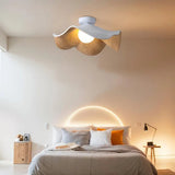 Scandinavian Wooden Lotus Ceiling Lamp