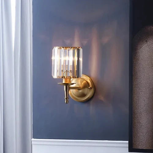 Vintage Luxe Kristallen Wandlamp - wandlampen - in de kamer