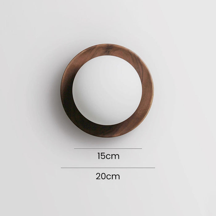 Natuurlijk Hout Wit Eenvoudige Wandlamp - wandlampen - afmetingen
