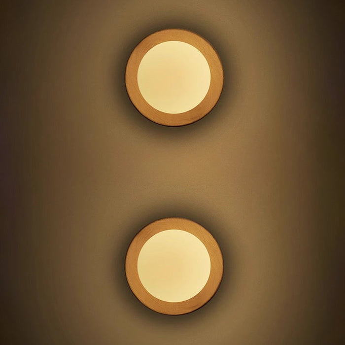 Natuurlijk Hout Wit Eenvoudige Wandlamp - wandlampen - sfeerbeeld