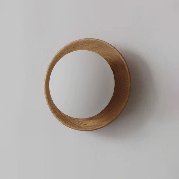 Natuurlijk Hout Wit Eenvoudige Wandlamp - wandlampen - in de kamer