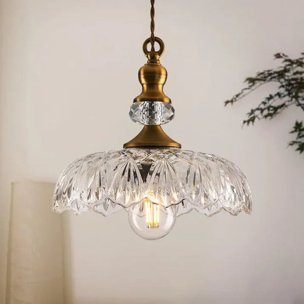 Mini Kitchen Island Glass Pendant Lamp