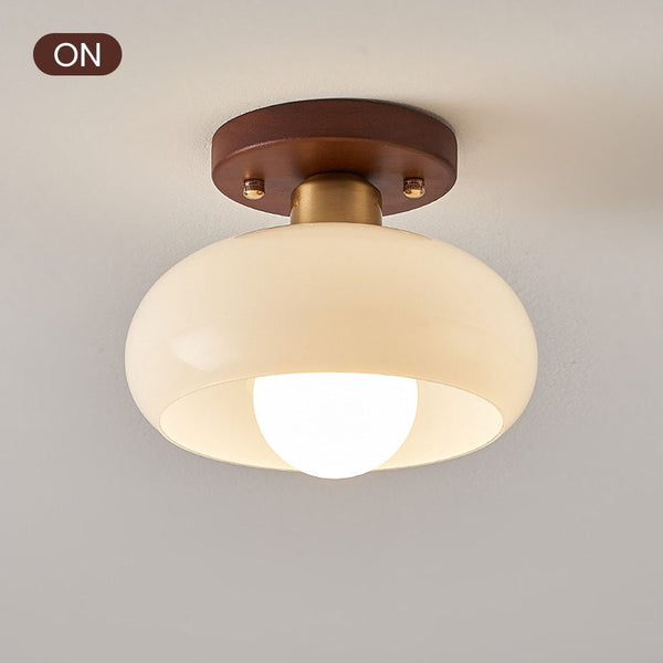 Vintage White Small Hall Ceiling Lamp