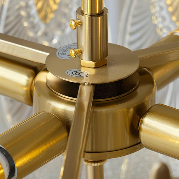 Decoratieve Glazen Ronde Kroonluchter Voor In De Woonkamer of Eetkamer - hanglampen - verlicht