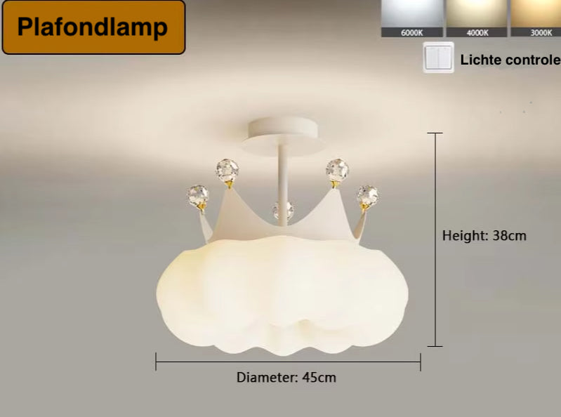 PrincessLume – French Chandelier with Cream Wind Style