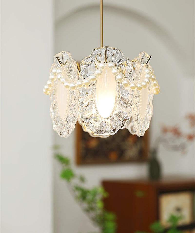 Bloemen Glazen Hanglamp - hanglampen - gemonteerd