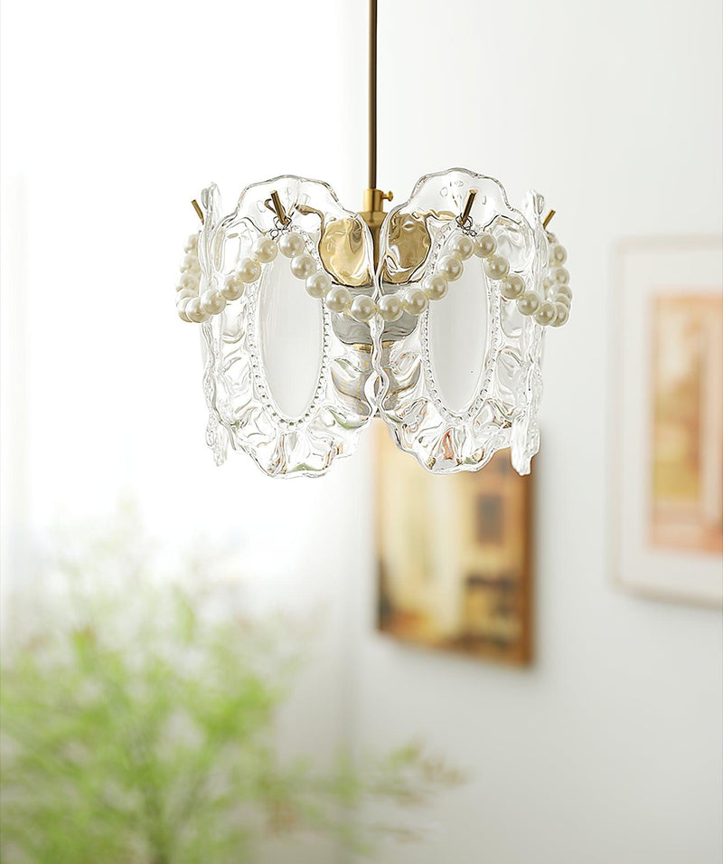 Bloemen Glazen Hanglamp - hanglampen - in de kamer