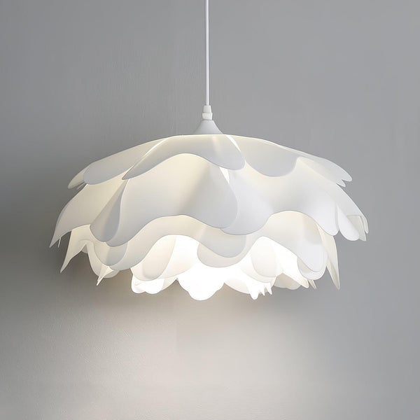 Witte Hanglamp In Bloemvorm - hanglampen - verlicht
