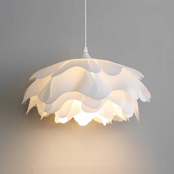 Witte Hanglamp In Bloemvorm - hanglampen