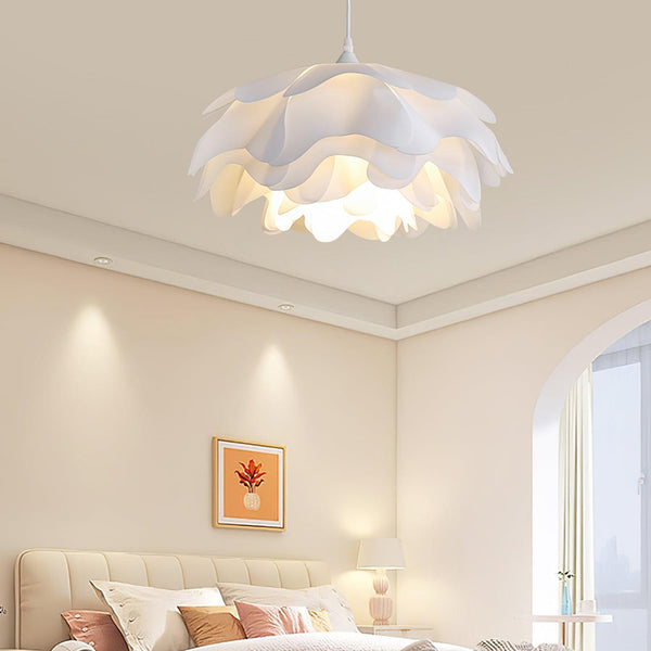 Witte Hanglamp In Bloemvorm - hanglampen - detail