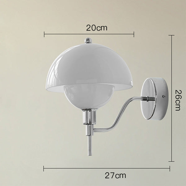 Mushroom Wall Lamp in Cream Color