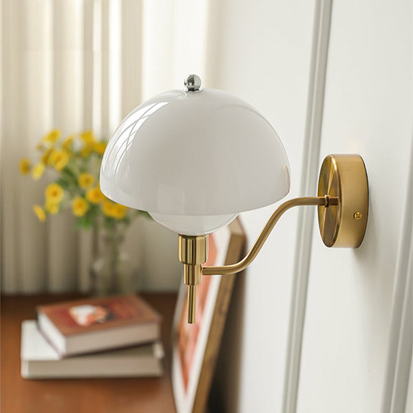 Paddestoel Wandlamp In Crème Kleur - wandlampen - afmetingen