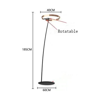 Scandinavische Led Design Staande Lamp - vloerlamp - materiaaldetail