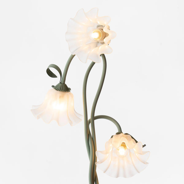 Elegante Calla Flowers Witte Vloerlamp - vloerlamp - sfeerbeeld