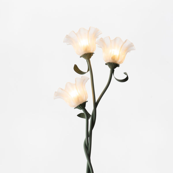 Elegante Calla Flowers Witte Vloerlamp - vloerlamp - zijaanzicht