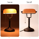 AmberGlow Vintage Matte Orange Glass Table Lamp