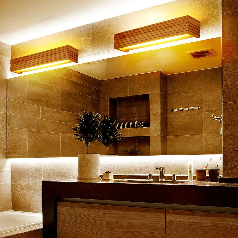 LignoGlow Moderne Houten LED Wandlamp - wandlamp - detail