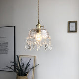 Glass Crystal Transparent Pendant Lamp