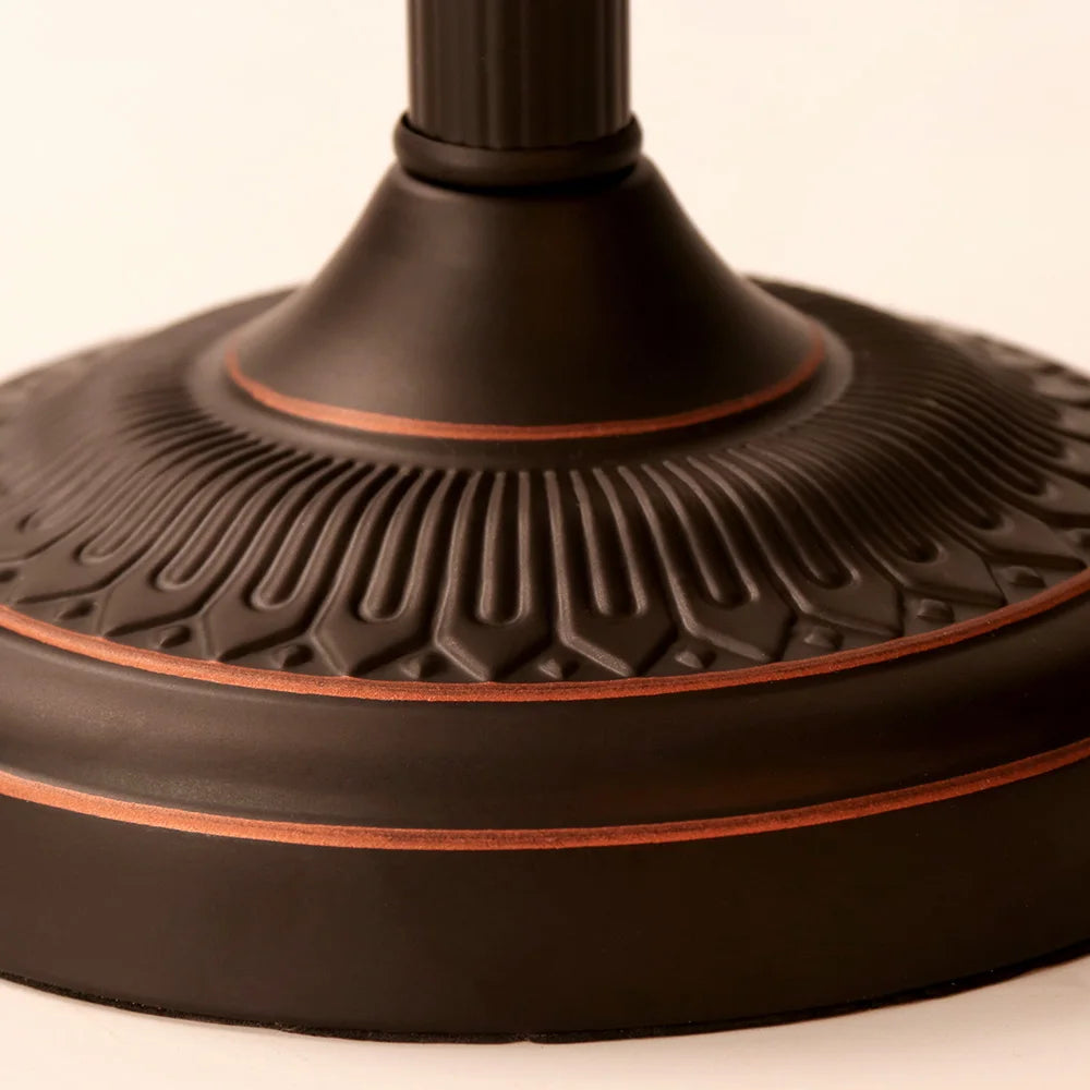 AmberGlow Vintage Mat Oranjeglas Tafellamp - tafellampen - in de kamer