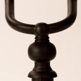 AmberGlow Vintage Matte Orange Glass Table Lamp