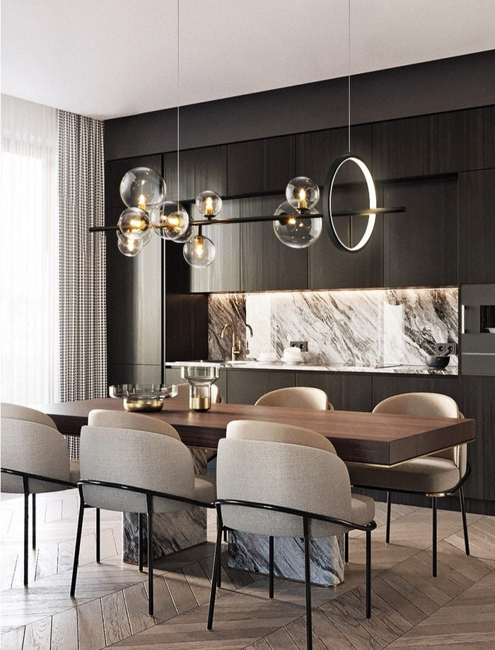 Macrosoom | Luxe Hanglamp Van Geblazen Glas - hanglampen - afmetingen